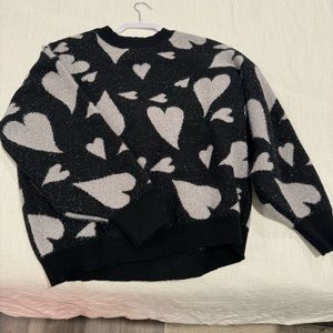 Black and grey boutique sweater worn once